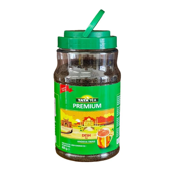 TATA TEA Black Tea Premium 400g- Kalo ca- TATA TEA Schwarzer Tee Premium 400g